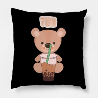 Bubble Tea Bear Pillow