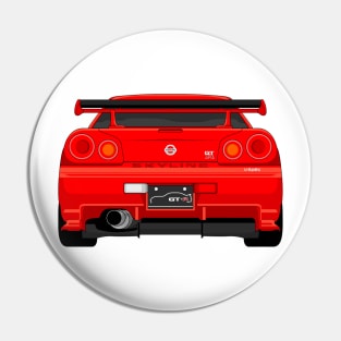 GTR R34 RED Pin