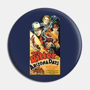 Vintage Western Movie Poster - Arizona Days Pin