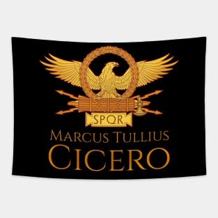 Ancient Roman Consul - Marcus Tullius Cicero - SPQR Eagle Tapestry