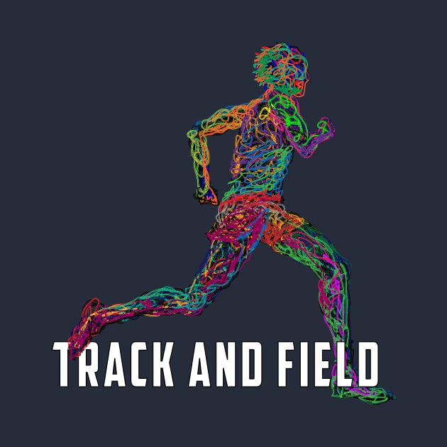 Wired to Run - Track and Field by HR411design