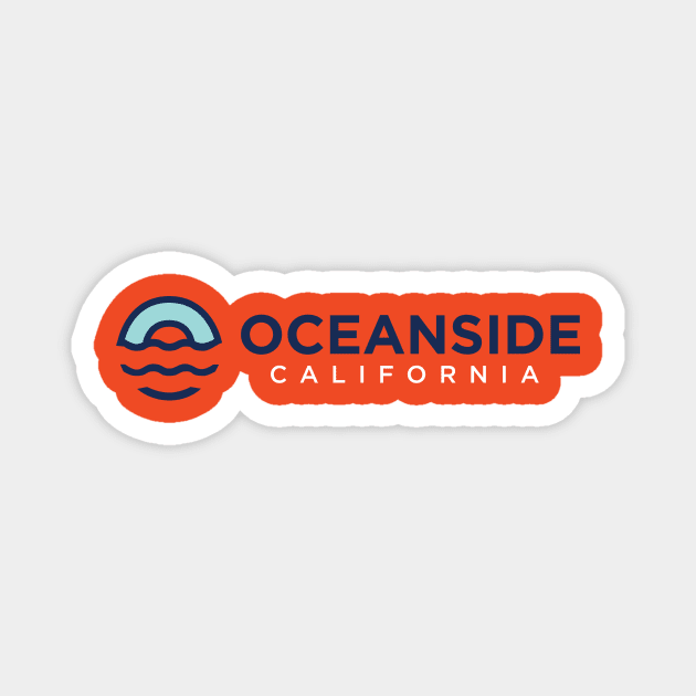 Oceanside California Magnet by Matt Stewart