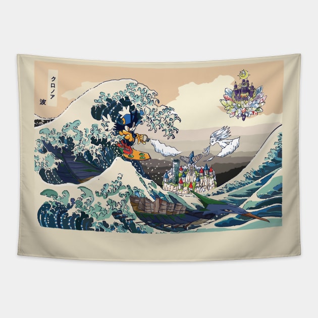 Wahoo Wave Tapestry by Creative Wiz