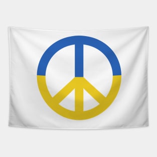 Ukraine Peace Sign Tapestry