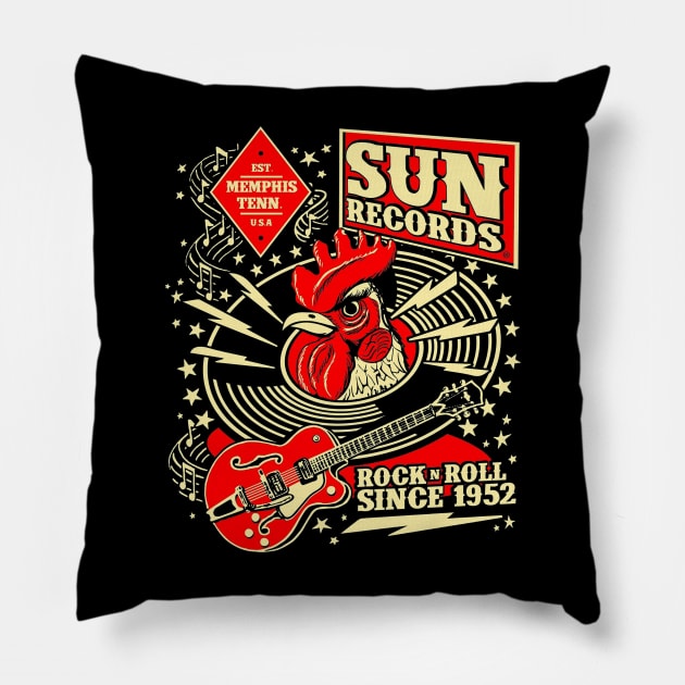 sun records Pillow by ellenamyers1