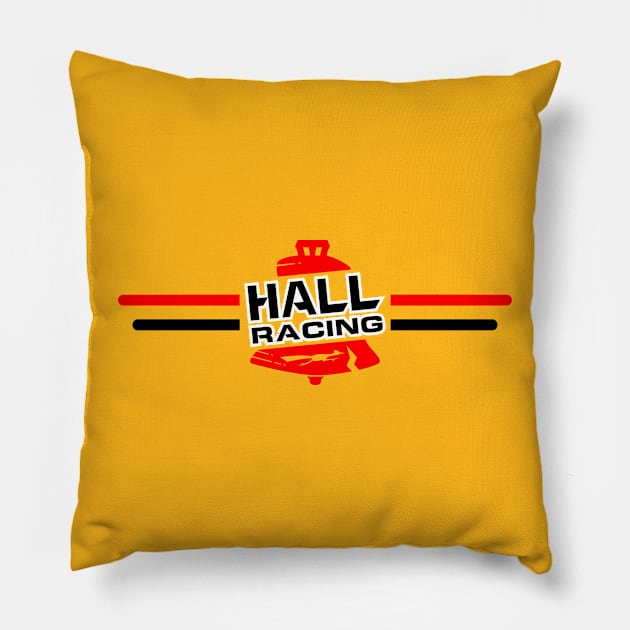 Hall Racing Team Vintage Art Pillow by San Studios Company