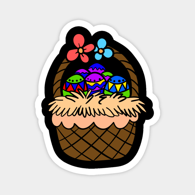 Brown Easter basket Magnet by Dominic Becker