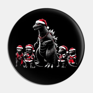 Godzilla - xmas Pin