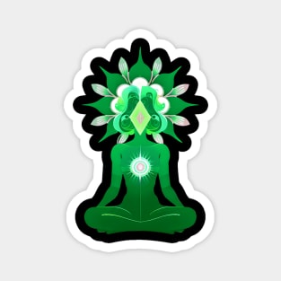 Aura Green Meditation 04 Magnet