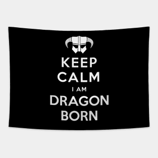 Keep Calm I Am Dragonborn Tapestry