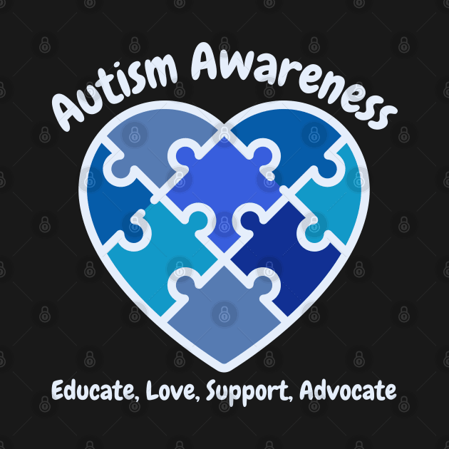 Autism Awareness heart by TeaTimeTs