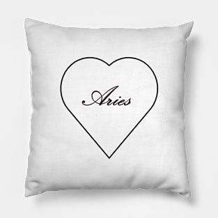 Aries Heart Pillow