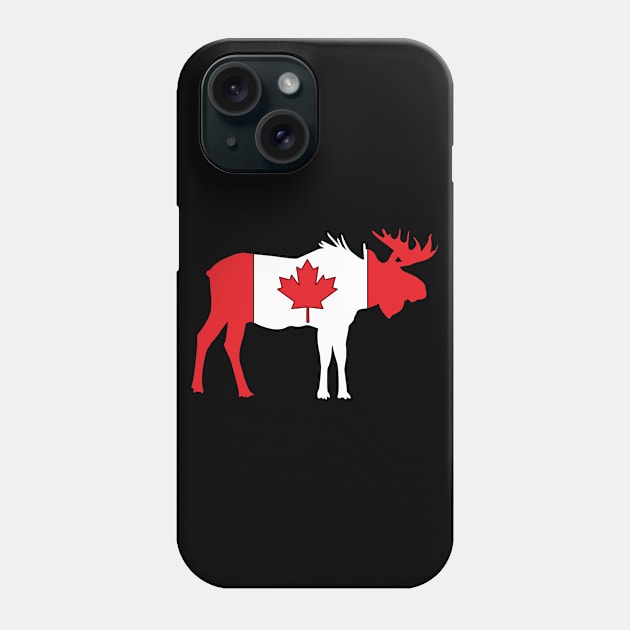 Canada Flag Moose Canadian Phone Case by shirtsyoulike