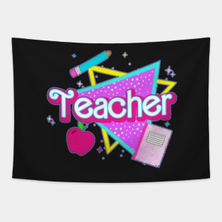 Cute In My Teacher Era First Day Of School Back To School Retro Tapestry