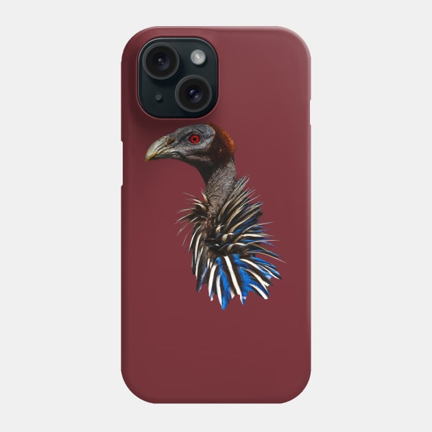 Vulturine Guinea Fowl Phone Case by dalyndigaital2@gmail.com