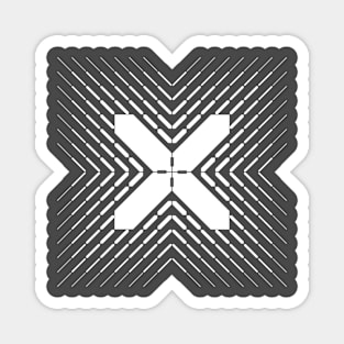 x geometric sign Magnet