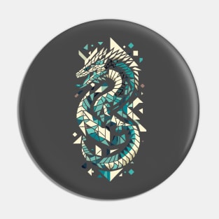 Abstract Animal Dragon 2 Pin