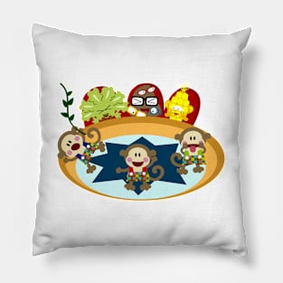 Monkey Carnival Pillow