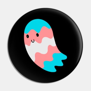 Trans Pride Ghost Pin