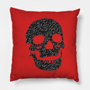 Grunge Skull Pillow