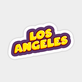 Los Angeles Inscription Text Magnet