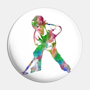 Ringette player Pin