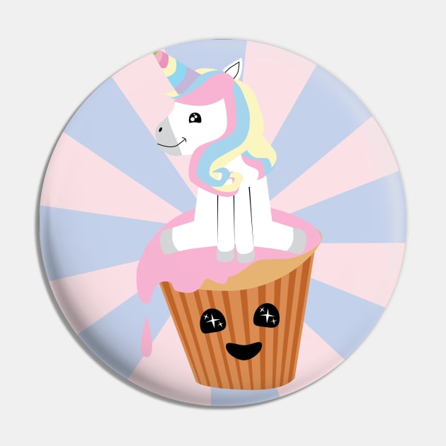 Unicorn Cupcake Pin by Edofest