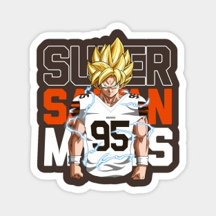 Super Saiyan Myles Garrett Magnet