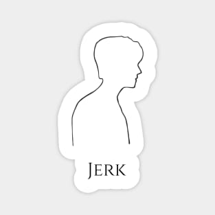 sam jerk silhouette minimalist supernatural bitch and jerk part 2 Magnet