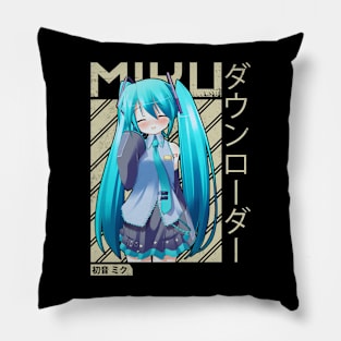 hatsune miku new 7 Pillow