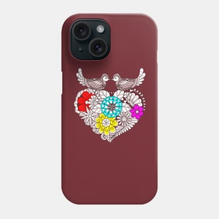 Birds Kissing Phone Case