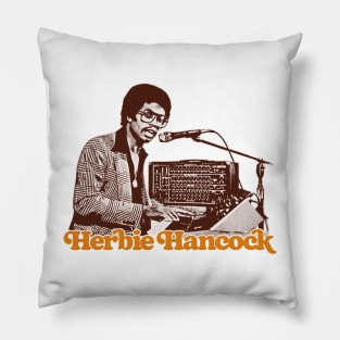 Herbie Hancock ----- Retro Jazz Design Pillow