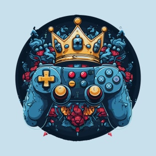 Video game controller with a crown on top T-Shirt