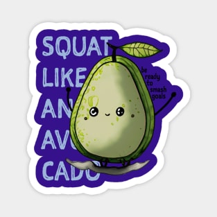 Avocado Gym Buddy Magnet