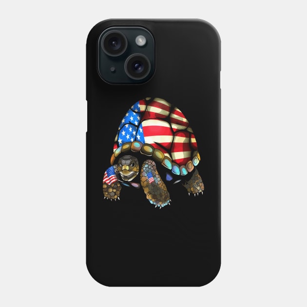 Patriotic Tortoise Phone Case by JH Mart