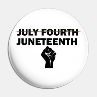 Juneteenth Independent Day Gift, July Fourth Design, African American Freedom Gift Pin