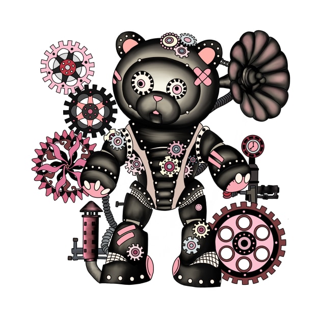 Steampunk teddy bear by paviash