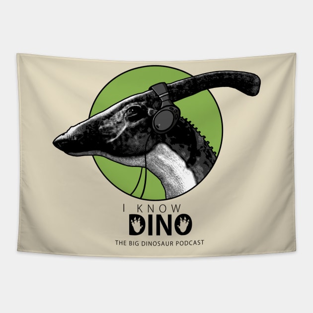 Parasaurolophus Headphones - Light Tapestry by I Know Dino