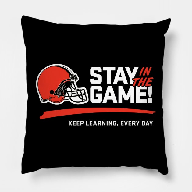 Cleveland Browns/Pittsburgh Steelers Pillow by Aldrvnd