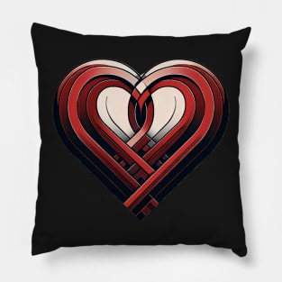 Eternal Embrace: The Heart’s Infinite Journey Pillow