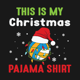 This Is My Christmas Pajama Volleyball Middle Blocker Setter Outside Hitter T-Shirt