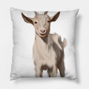 Cute Goat Drawing Pillow