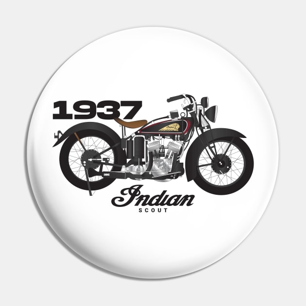 1937 Scout Pin by kindacoolbutnotreally