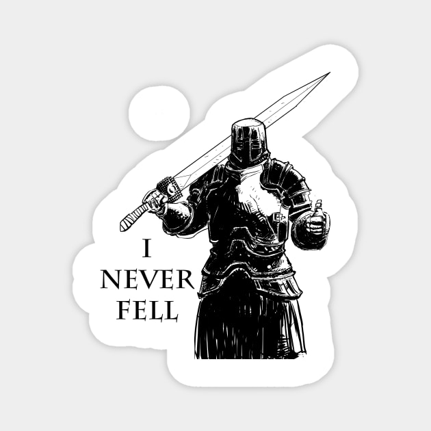 Black Iron Tarkus never fell Magnet by frenkp