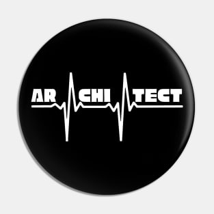 Architect with a heartbeat Pin