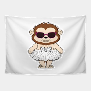 monkey in cartoon style Tapestry