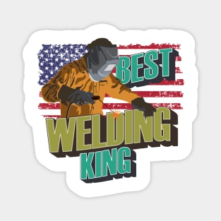 Welding man the legend Best Welding king gift Magnet