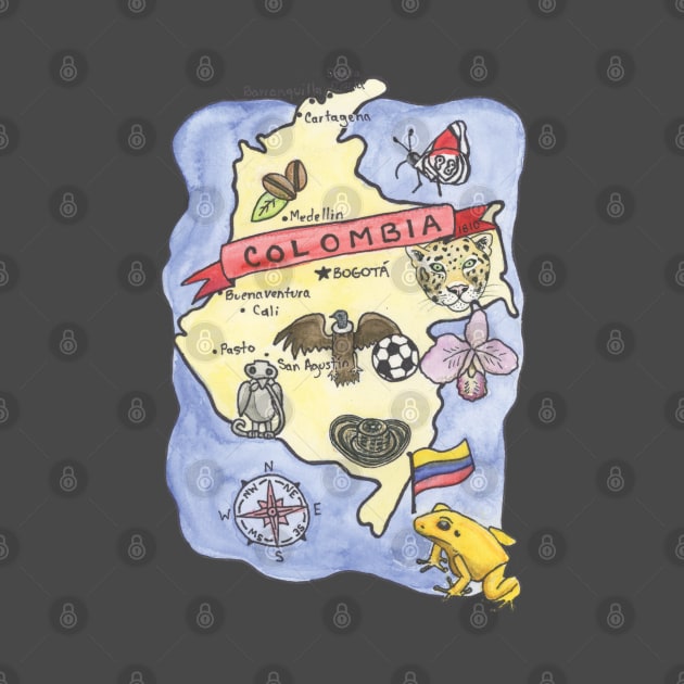 Map of Colombia by Platinumfrog