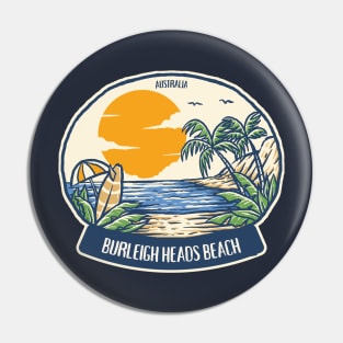 Burleigh Heads Beach Australia Pin