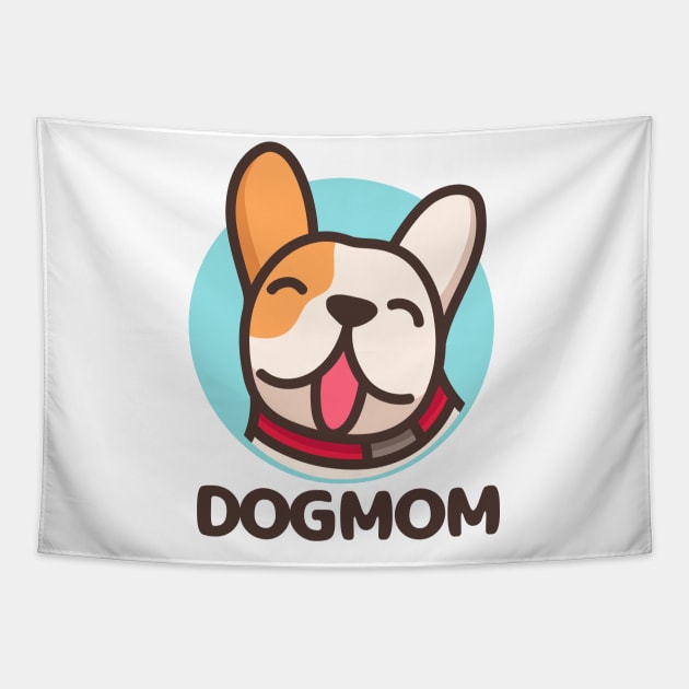 dog mom beautiful art design Tapestry by MadeBYAhsan